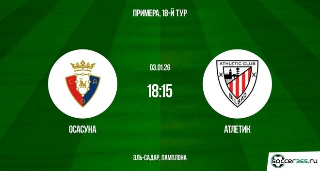Осасуна Атлетик Б 03.01.2026